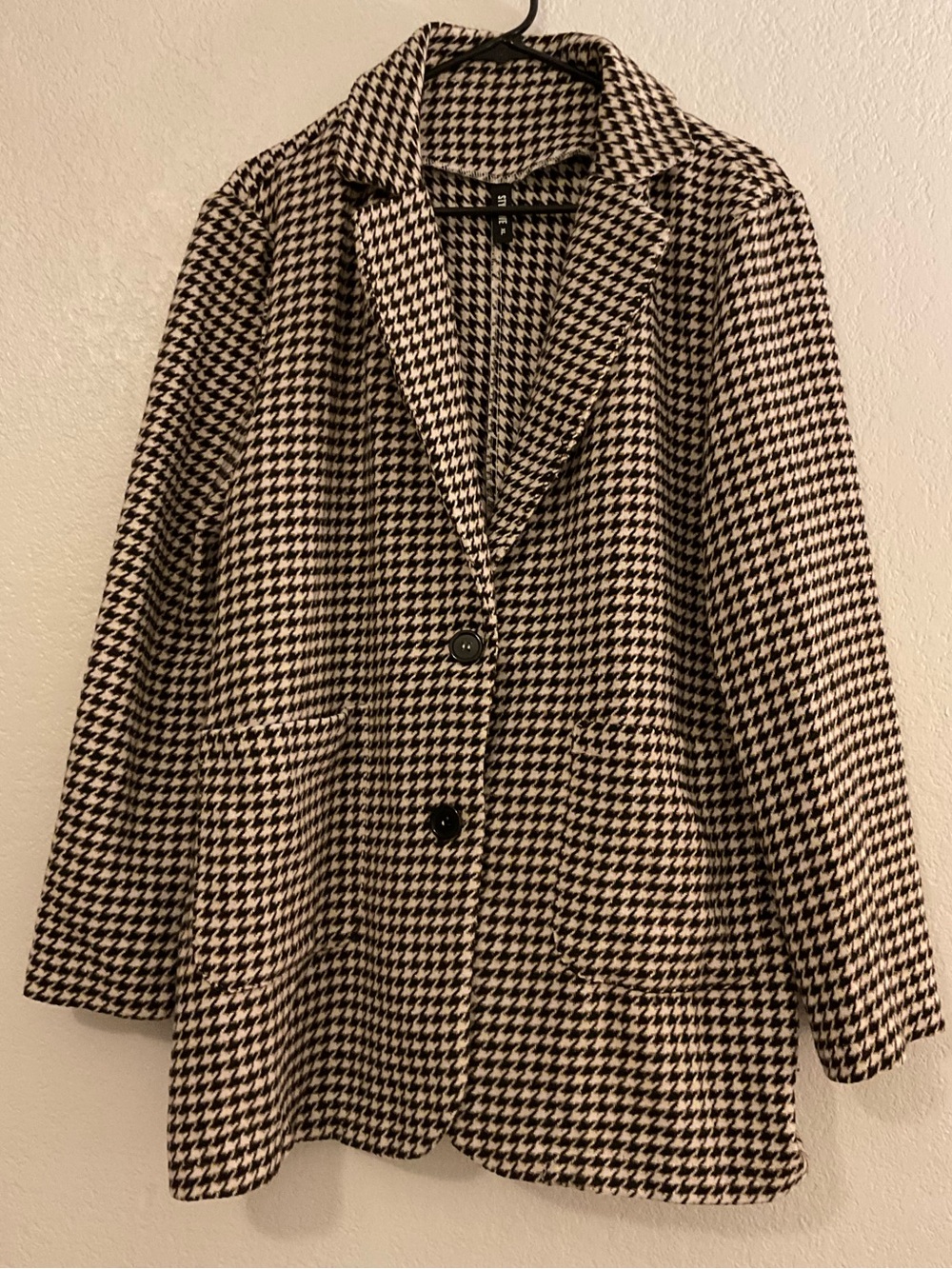 tweed blazer size XL